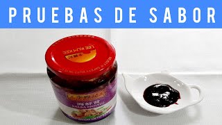 ⚪PROBANDO SALSA HOISINPROBANDO SALSAS COMIDA CHINA TASTING CHINESE SAUCE🍽️🥫😋 2021 [upl. by Ilarrold]