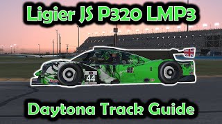 iRacing Track Guide Daytona  Ligier JS P320 LMP3  W4 S1 2024 [upl. by Akoek482]