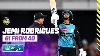 Jemi Rodrigues Overcomes NoBall Wicket to Score QUICK 50  WBBL10 [upl. by Silloh]