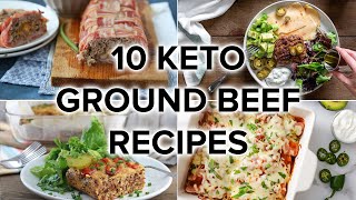 10 Tasty Keto Ground Beef Recipes for Weeknight Dinners [upl. by Olra]