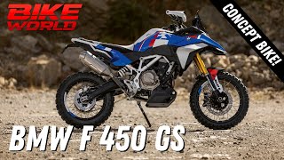 New Concept BMW F 450 GS  Eicma First Look [upl. by Onurb]