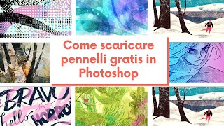 Come scaricare pennelli gratis in Photoshop [upl. by Nohtanoj]