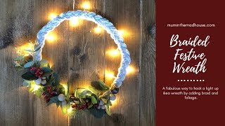 How to make a Scandinavian inspired Christmas Wreath [upl. by Alit]