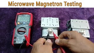 Testing Microwave Magnetron Test Good vs Bad Multimeter [upl. by Elorak]