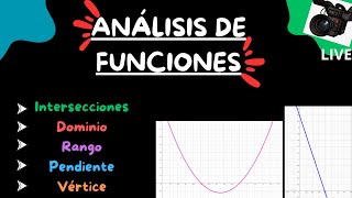 FUNCIONES LINEALES Y CUADRATICAS GRAFICAS Y MUCHO MÁS [upl. by Godric]