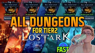 Lost Ark Alarics Sanctuary amp ALL Abyss Dungeons for Tier 2 Guide  Mechanics [upl. by Burny4]