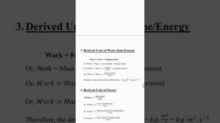 Derived Unit of Force Pressure Work done Energy and Power। ICSE Class 9 physics। chapter 1 [upl. by Eellah]