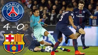 PSG vs Barcelona 40 UCL 201617 Extended Highlights Arabic Commentary Rauf Khlaif 🎤🔥ucl [upl. by Hebel]