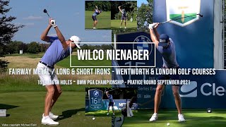 Wilco Nienaber Golf Swing Fairway Metal amp Long  Short Irons FO amp DTL BMW PGA Wentworth Sept 2021 [upl. by Newmann646]