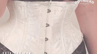 GothicXo  How Metal Busk is Made for Corsets Waist Training Corsets [upl. by Yrag]