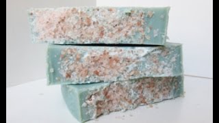 RECIPE Making HAPPY SPA SALT SOAPCUM FACEM facem sapun NATURAL cu sare [upl. by Volin]