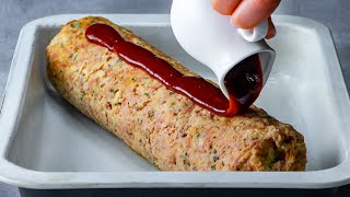 Bolji recept od mesnih kuglica  rolada od mljevenog mesa i omlet [upl. by Snevets]