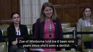 Vikki Slade  Westminster Hall debate  Destistry SHORT [upl. by Annonyw]