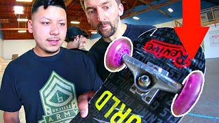 ROLLER HOCKEY WHEELS ON A SKATEBOARD  YOU MAKE IT WE SKATE IT EP 141 [upl. by Musa441]