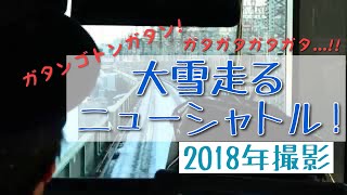 2018大雪翌日のニューシャトル [upl. by Eiznekam]