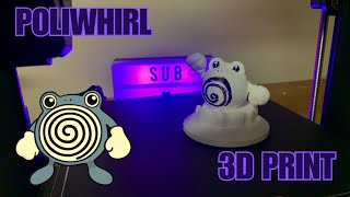 Poliwhirl 3d model and 3d print 3D PRINT TIMELAPSE  MORE [upl. by Suciram]