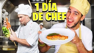 UN DIA DE CHEF EN UNA COCINA PROFESIONAL  Cooking Simulator [upl. by Aldwon]