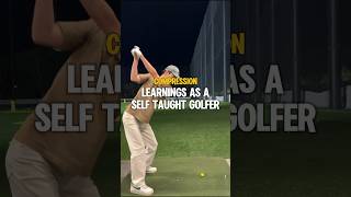 Compression from exiting low and left but make sure you do it the right way golf golftips 골프 [upl. by Noryb]