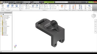 Pieza Mecánica en Inventor con Plano Inclinado [upl. by Pomfrey]