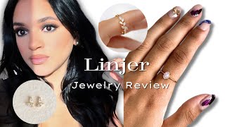 LINJER REVIEW  Modern amp Affordable Gold Jewelry [upl. by Nosle]