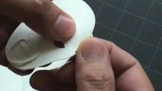 How to make a Kirigami Bunraku Samurai FingerKey Puppet [upl. by Onid973]