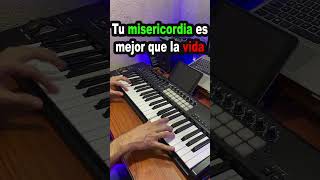 Tu misericordia es mejor que la vida Coros cumbia piano [upl. by Navaj]