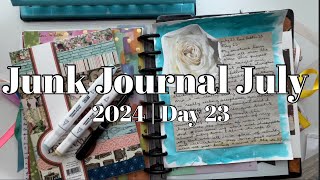 Junk Journal July 2024  Day 23  Classic Happy Planner [upl. by Immac]