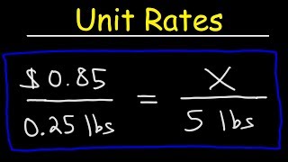 Unit Rates Ratios amp Proportions  Word Problems [upl. by Stillman]