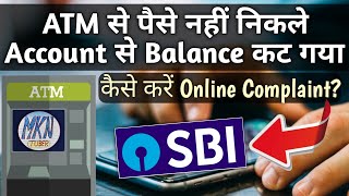 ATM Failed Transaction Online Complaint SBI  SBI Online Complaint Registration [upl. by Owens827]