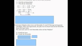 Additionsverfahren 8 Textaufgaben mit Lösungen [upl. by Kila372]