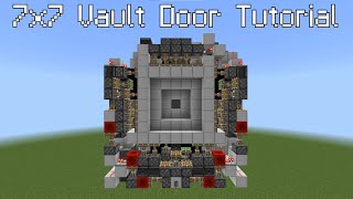 Tutorial MCBE Ultra Compact 7x7 Vault Door [upl. by Lad]