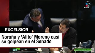 ‘No me ponga el dedo encima’ Noroña y ‘Alito’ Moreno se encaran [upl. by Notlew]