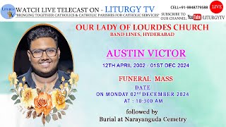 Austin Victor  Funeral Mass 1130am  Our Lady Of Lourdes Church  Bandlines  21224 [upl. by Eelyak108]