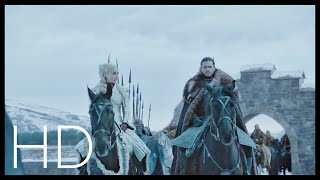 Jon and Daenerys arrive at Winterfell  Game of Thrones Season 8 Episode 1  HD [upl. by Olumor]