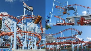 Trombi Finlands Only Flying Coaster On Ride POV 2023 Särkänniemi [upl. by Acacia]