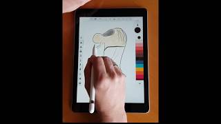 Mit IPad 2018 und dem Pencil zeichnen [upl. by Allimak]