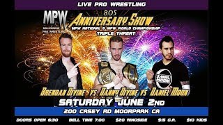 MPW 805 Anniversary Show  Danny Divine Hype Video [upl. by Derman]