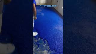 Epoxy Terrazzo Floor Installation by A1Terrazzocom [upl. by Buke]