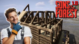 Sons of the FOREST 10 Gameplay 26 🔨Der Dachstuhl wird fein aber noch regnet´s rein 🔨 [upl. by Halda814]