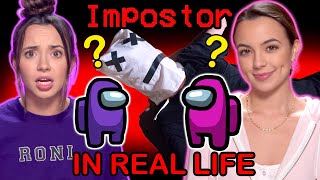 Among Us in Real Life Who is the Impostor  Merrell Twins Exposed [upl. by Aceissej]