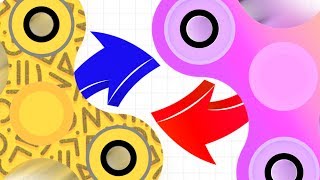 WORLD RECORD FIDGET SPINNER TEAM  Slitherio With Fidget Spinners  Spinzio Part 4 [upl. by Anizor671]