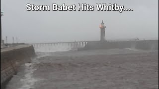 Whitby Storm Babet 2023 [upl. by Pathe266]