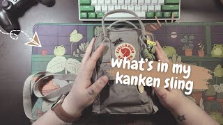 what fits in my kanken sling  2024 [upl. by Esilrac952]