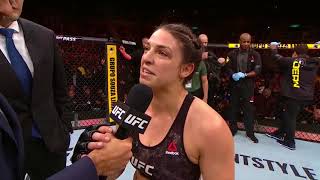 UFC 224 Mackenzie Dern Octagon Interview [upl. by Neelra]