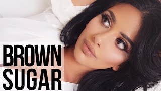 Soft Brown Makeup  Kyshadow  Brown Sugar Lip Kit Tutorial  irenesarah [upl. by Maribeth]