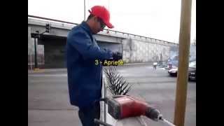 Instalacion de Picos de Seguridad Rhino Spikes [upl. by Liponis]