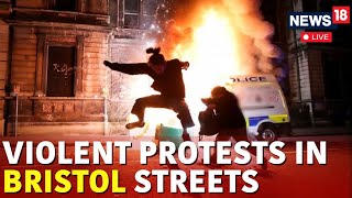 UK Protests  FarRight Thugs In Violent Clashes With Police In Bristol  Bristol Protest  N18G [upl. by Nyllek262]