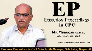 executioner  Execution Proceedings class by MrMurugan MALLB Sub Judge Nagercoil [upl. by Betsy]