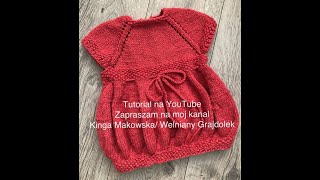 Sukienka na drutach Krok po kroku Jak zrobic sukienke bombke Tutorial [upl. by Blumenthal262]