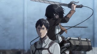 Mikasa Tries To Kill Bertholdt  Bertholdt transform  Eng Dub [upl. by Ayouqat184]